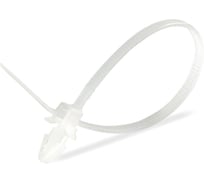 Кабельная стяжка с дюбель-пистоном 4.8x200 белый (уп./100 шт) HLT 084-07-259