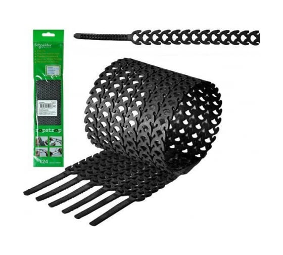 Стяжка Systeme Electric RAPSTRAP, черная, 24 шт. IMT38068 1