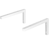 Кронштейн металлический Г-образный Primo&Mensa 15x30, цвет белый PM-GD1.2.9003MG