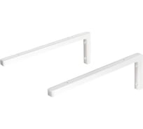 Кронштейн металлический Г-образный Primo&Mensa 15x45. Цвет белый PM-GD1.1.9003MG