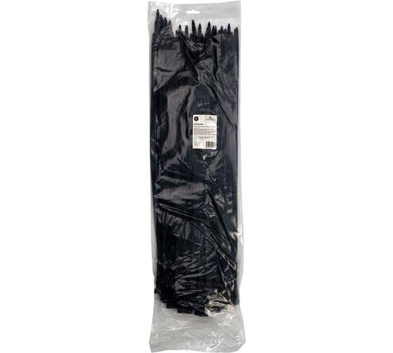 Стяжки пластиковые Cablexpert 550 мм х 9 мм, черные (100 шт.) NYT-550x9B