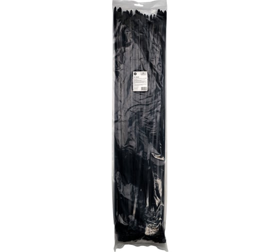 Стяжки Cablexpert NYT-760x9 пластиковые 760 мм х 9 мм, черные (100 шт.) NYT-760x9B