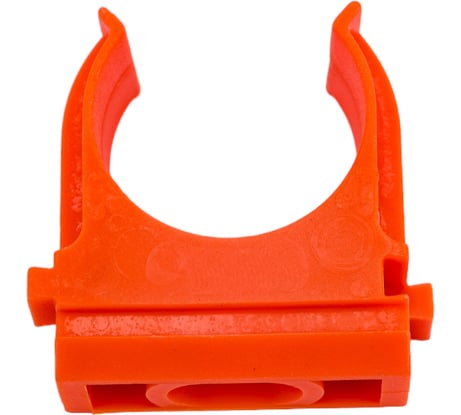 Крепеж-клипса ЭРА оранжевый, для трубы d-20 мм, 10 шт. Б0051807