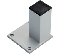 Алюминиевая ножка дивана IVK group h-50, 38х38 мм, с пластиной 68х68х3,5 мм 803020
