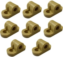 Левша Кронштейн 37x17x18,5, мебельный крепежный, пластик, бежевый, 80 шт У8-516980