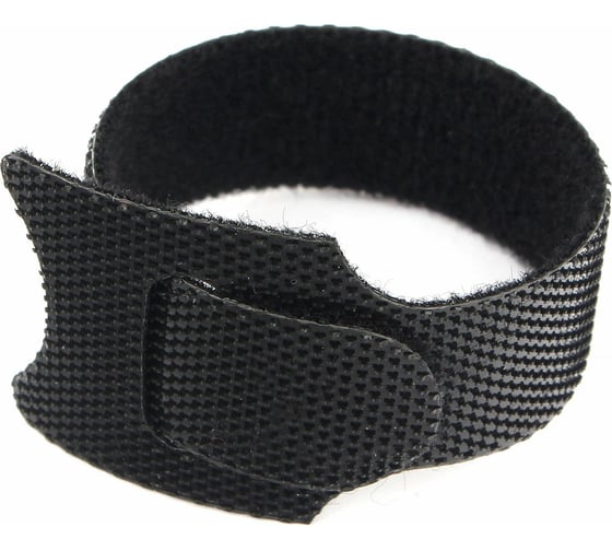 Хомуты-липучки Cablexpert на основе ленты Velcro 125x11 мм, черные, 12 шт. VT-125x11BK