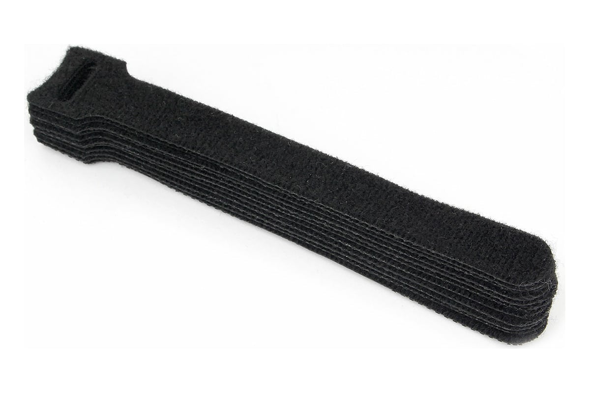 Хомуты-липучки Cablexpert на основе ленты Velcro 110x11 мм, черные, 12 ...