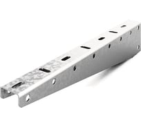 Консоль подвеса для легких нагрузок OSTEC для профиля 35x35, база 150, толщина 1,2 мм, Сендзимир цинк КПН1-150-1,2-СЦ