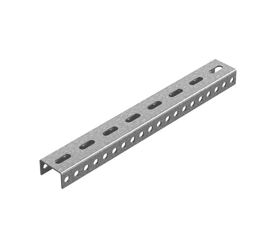 Стойка потолочного подвеса OSTEC для средних нагрузок 50x50x1100 мм, толщ. 2,5 мм, Сендзимир цинк СПТ5-1100-2,5-СЦ