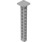 Стойка потолочная сварная для высоких нагрузок OSTEC 50x70x400 мм, толщ. 4,0 мм, гальван. цинк СПС7-400-4,0-ЭЦ 1