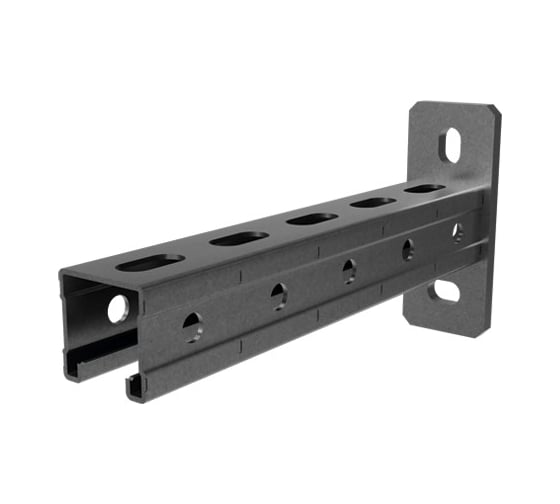 Консоль OSTEC СТРАТ 41x41, база 500, толщ. 2,5 мм, гальван. цинк КС-41х41х500-2,5-ЭЦ