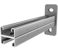 Консоль OSTEC СТРАТ двойная 41x21, база 300, толщ. 2,5 мм, гальван. цинк КСД-41х21х300-2,5-ЭЦ