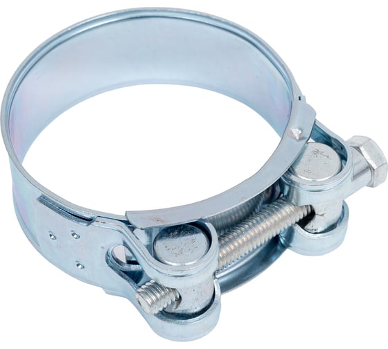 Хомут силовой шарнирный D52-55мм, оцинкованная сталь Gigant 123972 1