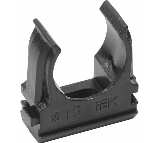 Держатель с защёлкой IEK CF16 черный CTA10D-CF16-K02-100