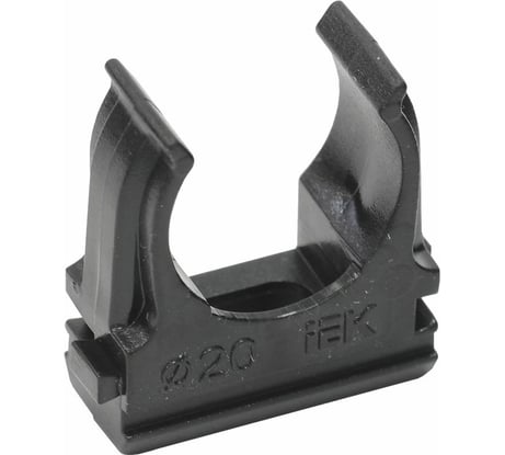 Держатель с защёлкой IEK CF20 черный CTA10D-CF20-K02-100