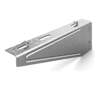 Кронштейн настенный OSTEC для проволочного лотка безвинтовой 300 мм, толщина 1,5 мм, Сендзимир цинк КНПЛБ-300-1,5-СЦ