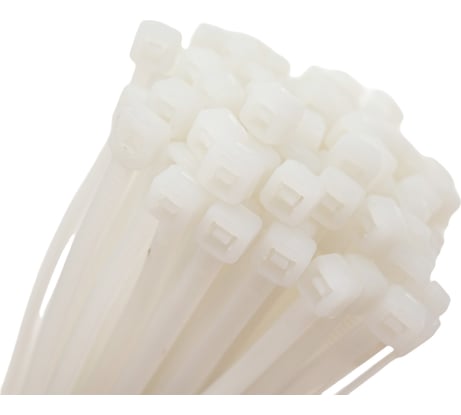 Нейлоновая хомут-стяжка Gigant 3,6х250 белый, 100 шт G/1/17