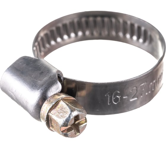 Червячный хомут нерж Gigant 16-27 мм/9 W2, 25 шт G/1/43