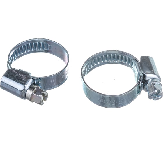 Червячный хомут оцинк Gigant 16-25 мм/9 W1, 25 шт G/1/28