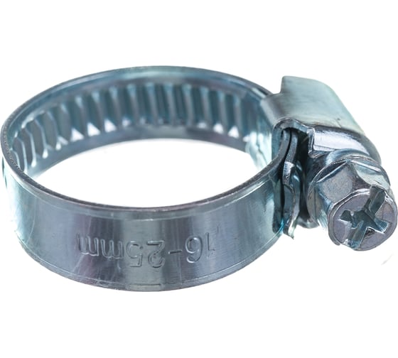 Червячный хомут оцинк Gigant 16-25 мм/9 W1, 25 шт G/1/28