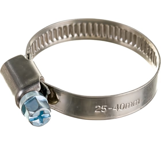 Червячный хомут нерж Gigant 25-40 мм/9 W2, 25 шт G/1/45