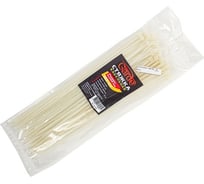 Пластмассовый ленточный хомут GARDE 4х300 мм, белый, 100 шт. WT4300