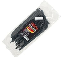 Пластмассовый ленточный хомут GARDE 5х200 мм, черный, 100 шт. BL5200