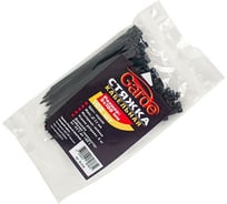 Пластмассовый ленточный хомут GARDE 3х100 мм, черный, 100 шт. BL3100
