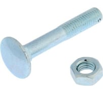 Мебельный болт TUNDRA DIN 603, 8x50, с гайкой, цинк, 4 шт. 7156669