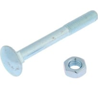 Мебельный болт TUNDRA DIN 603, 8x70, с гайкой, цинк, 4 шт. 7156671
