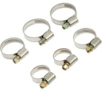 Набор оцинкованных хомутов TUNDRA d=12-20, 20-32, 25-40 мм, 6 шт. 4318496