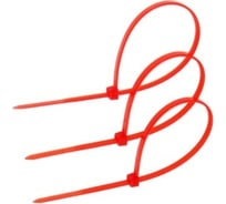 Нейлоновый хомут для стяжки TUNDRA 3.6х200 мм, красный, в упаковке 100 шт. 2393899
