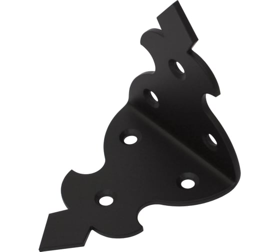 Уголок DOMART крепежный "Готика" 75x75x60 черный 4660046021726 1