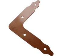 Уголок DOMART фигурный 250x250 коричневый металлик 4620007781670