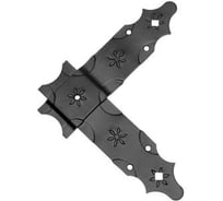 Уголок DOMART фигурный 200x200x50 /кованый/ черный серия Кострома 4660046006402