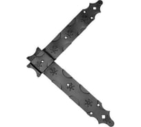 Уголок DOMART фигурный 300x300x50 /кованый/ черный серия Кострома 4660046006471