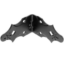 Уголок DOMART крепежный 90x90x50 /кованый/ черный серия Кострома 4660046005924