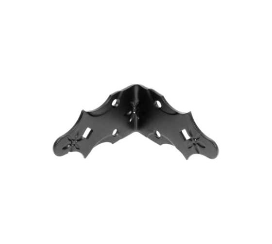 Уголок DOMART крепежный 90x90x50 /кованый/ черный серия Кострома 4660046005924 1