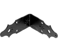 Уголок DOMART крепежный 120x120x50 /кованый/ черный серия Кострома 4660046005986