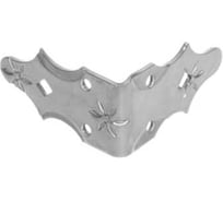 Уголок DOMART крепежный внешний 90x90x50 /кованый/ черненое серебро серия Кострома 4660046006068