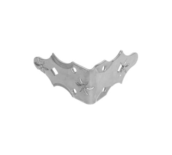 Уголок DOMART крепежный внешний 90x90x50 /кованый/ черненое серебро серия Кострома 4660046006068 1