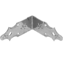 Уголок DOMART крепежный 120x120x50 /кованый/ черненое серебро серия Кострома 4660046005993