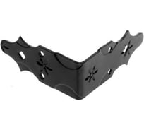 Уголок DOMART крепежный внешний 120x120x50 /кованый/ черный серия Кострома 4660046006136