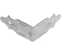 Уголок DOMART крепежный внешний 120x120x50 /кованый/ черненое серебро серия Кострома 4660046006129