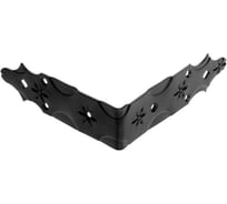 Уголок DOMART крепежный внешний 170x170x50 /кованый/ черный серия Кострома 4660046006198