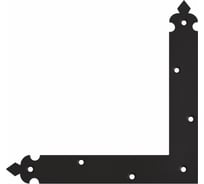 Уголок DOMART "Готика" 200x200x30 черный 4660046021559