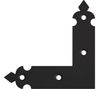 Уголок DOMART "Готика" 100x100x25 черный 4660046021535