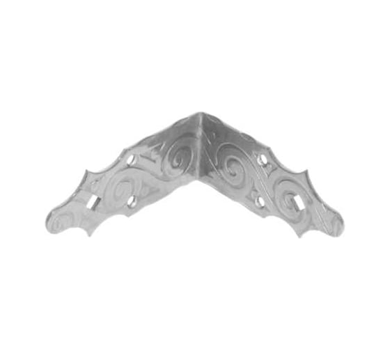 Уголок DOMART крепежный 120x120x50 /кованый/ черненое серебро серия Ярославль 4660046005962 1