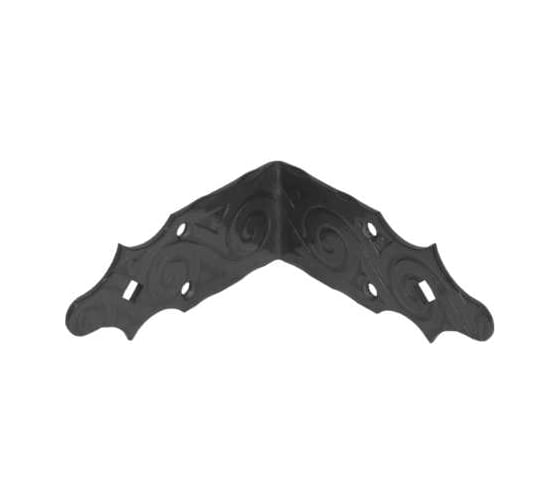 Уголок DOMART крепежный 120x120x50 /кованый/ черный серия Ярославль 4660046005979 1