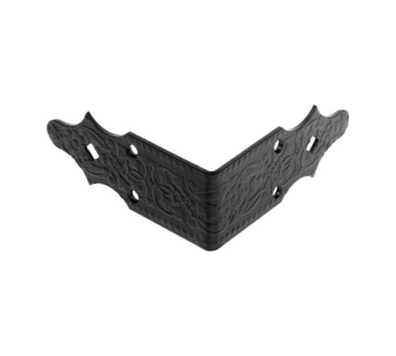 Уголок DOMART крепежный внешний 120x120x50 /кованый/ черный серия Суздаль 4660046006174 1